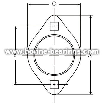 2-बोल्ट छेद Flanges बढ़ते आत्म-संरेखित करने