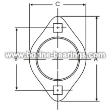 2-bullone foro orientabili flange di montaggio