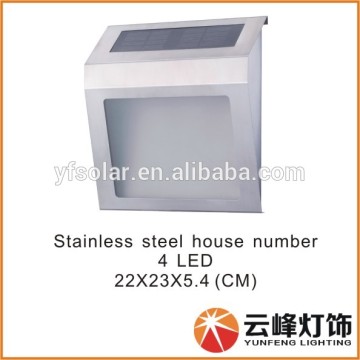 stainless steel solar address light