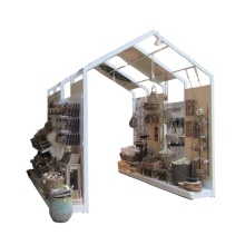 Customized Roof-shaped Flower Pot Plant Stand Gardening Tool Set