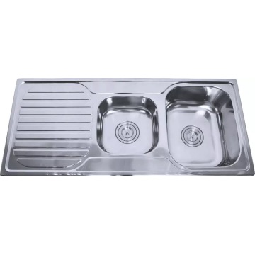 SUS 304 Workstation Sink With Drainboard