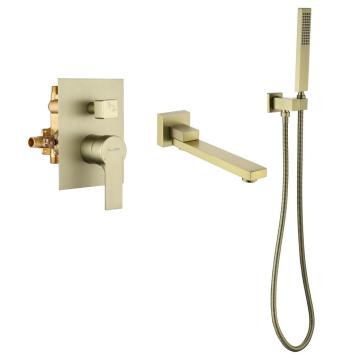 Single Handle Brass Bathroom Faucet Bathtub Mixer