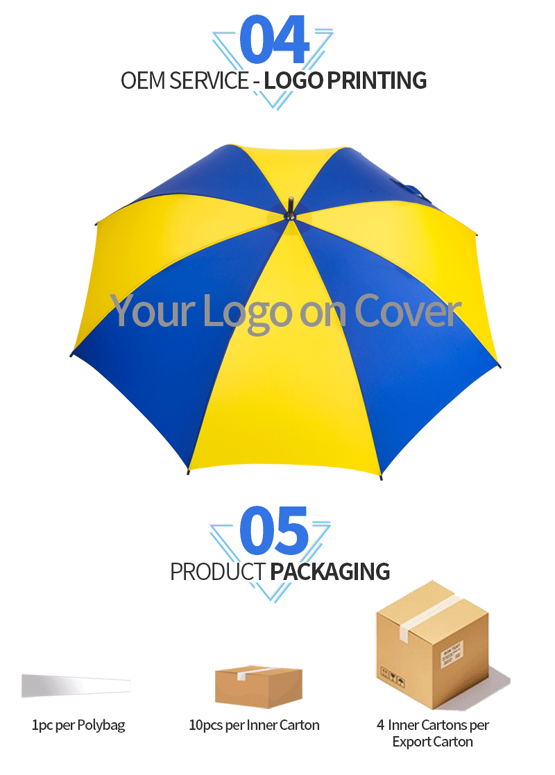 parapluie de golf personnalisé golf umbrella personalized