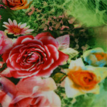 digital printed rayon challis for blouse 100% rayon challis for ladies' garment