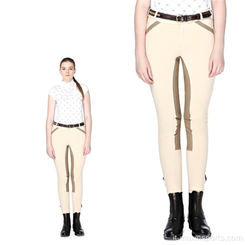 Pantaloni da equitazione traspirante beige per uomini