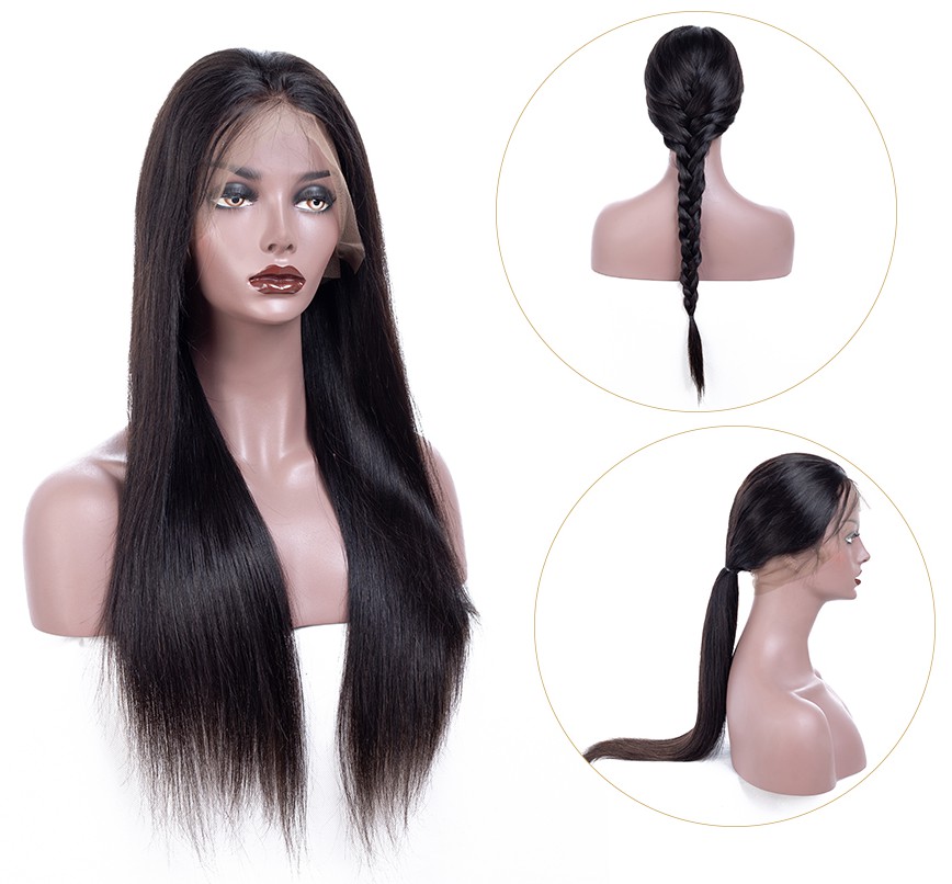 Brazilian Lace Front Wigs Natural color Human Hair Wig For Black Women