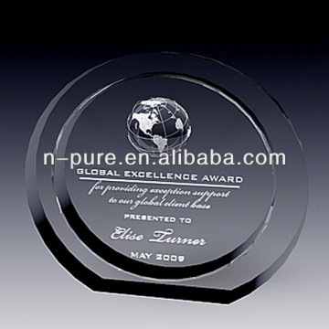 Round Globe Crystal Awards