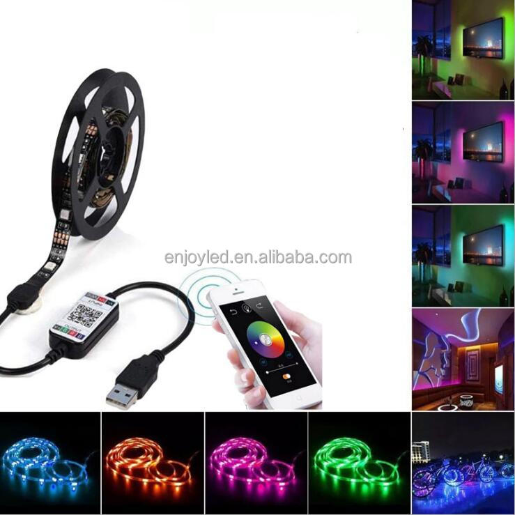 5V USB wireless 4.0 RGB LED Light remote Controller 5V 24V Mini Wireless wifi Dimmer For RGB 3528 5050 led strip TV Backlight