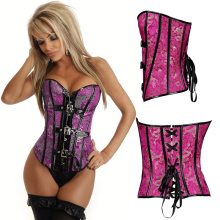 Sexy Retro Steampunk Underbust Corsets and Bustiers Waist Trainer Belt Cincher Espartilhos Corpete With G-String