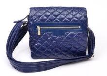 Light Weight Navy Blue Small Nylon Crossbody Bag with Leath