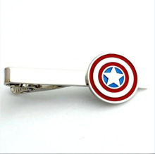 Engravable Captain America Men's Tie Bar Clip