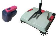 10.8V Rechargeable commercial Cordless Floor Sweeper , 350*
