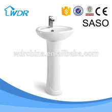 Wholesale hands sanitary quality corner pedestal chinese wash basin