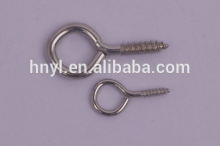 Top Quality close eye screw hooks Galv/Black/Bp finish,hanging hook SCREW EYE