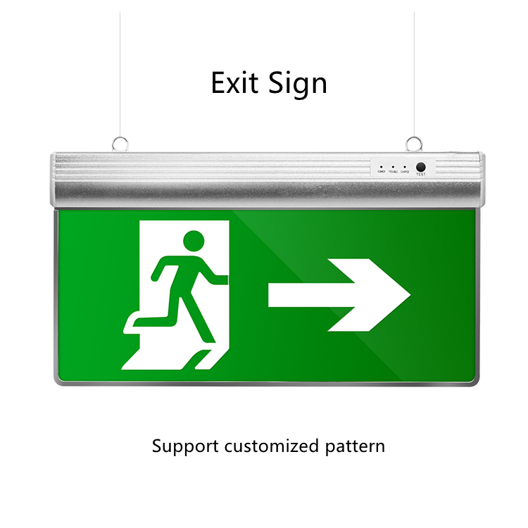 Customize Pattern Fire Exit Sign