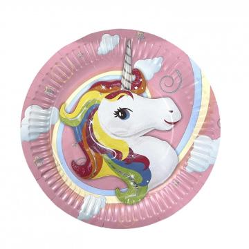 Party paper plate unicorn