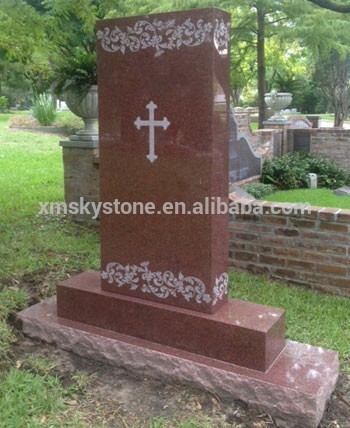 imperial red straight headstone