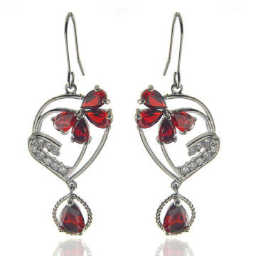 Lady diamond drop earrings for women