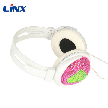 Linx promotion cute heart Diamond headphone for mp3