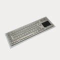 Keyboard logam dengan touchpad untuk aplikasi kios