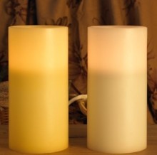 Real wax flame free LED candles set