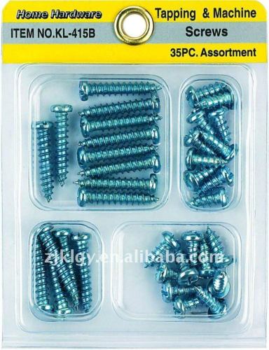 35pcs machine screw & tapping screw kit