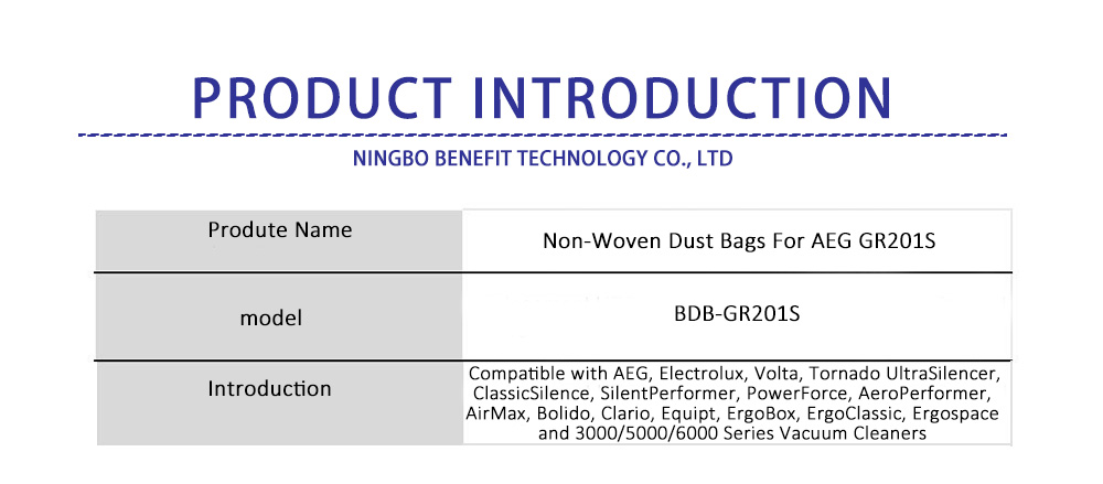 کیسه گرد و غبار-BDB-GR201S bg Dust bag-BDB-GR201S bg