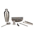 Seven Piece Stainless Steel Cocktail Shaker Set