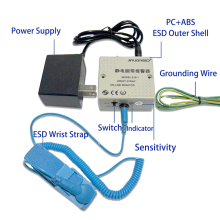 JEJOR 518-1/518-2 Antistatic ESD Wrist Strap Monitoring Tester