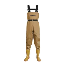 Custom Thickened PVC Fishing Waders Waterproof Thigh High Boot Waders for Fly Fishing