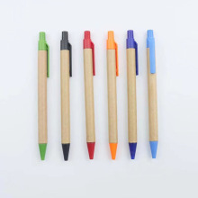 Custom Logo Imprinted Recyclable Paper Ball Pens for Promotions