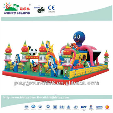 Outdoor play inflatable castle playground for kiddie