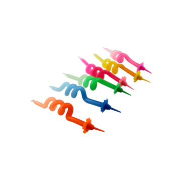 Various Color Sprial Candles/Sprial Birthday Stick Candle