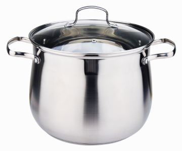 Stainless Steel Belly Shaped Induction Soup Stock Pot