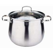 Stainless Steel Belly Shaped Induction Soup Stock Pot