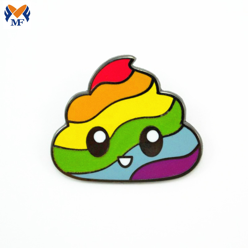 Rainbow Poo Enamel Pin