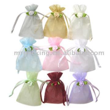 Rosette Organza Bags