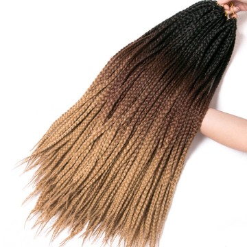 dropshipping 24'' 100g Ombre Senegal Twist 120 Colors Colorful 3S Crochet Senegalese Twist Hair Medium Box Braids