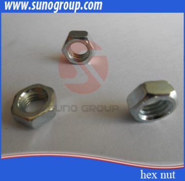 Different types of hex slot nut