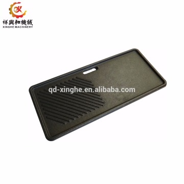 Enamel and teflon casting plate grey iron cast iron grill plate cast iron charcoal barbecue