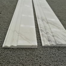 Cheap Price White Volakas Marble Flooring Border Stone
