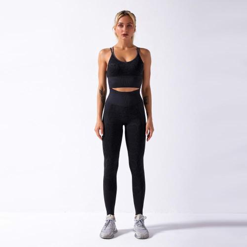 Set Yoga Running Leggings Sukan