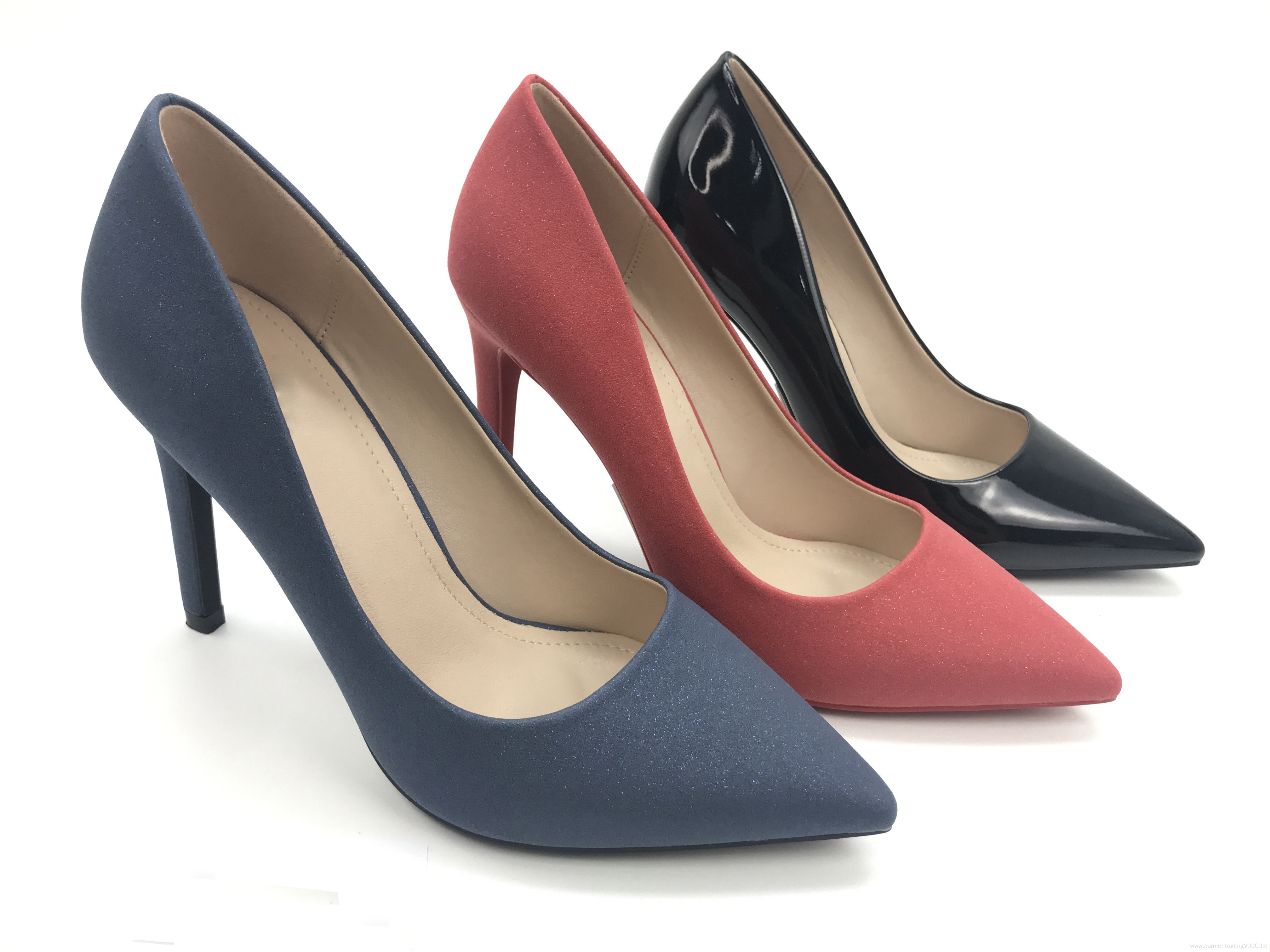 Ladies fashion sexy stilettos pointed toe ladies suede