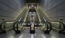 Escalator with 600mm to 800mm 1000mm steps width