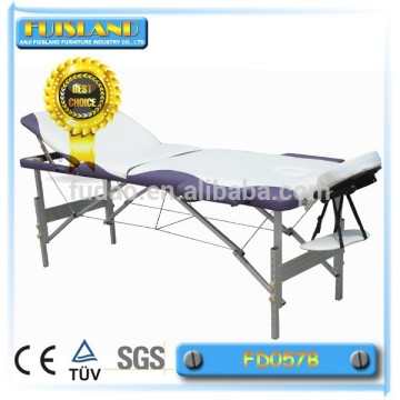 3 section portable aluminum massage table aluminum massage couch