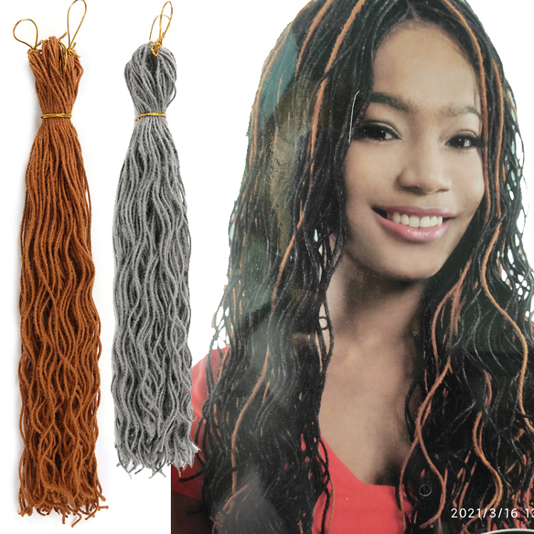 40inch Micro Locs Soft Thin Dreadlocks Long Crochet Hair Dread locs