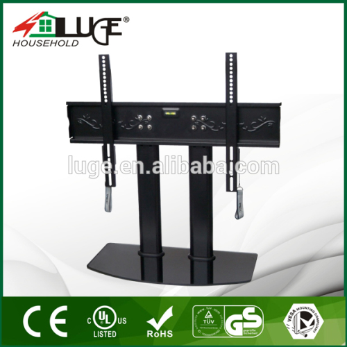 Universal LCD table mount angled TV wall bracket with galss for 37"-63" LED/LCD/plasma TV