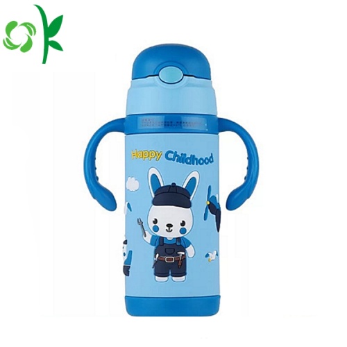 Silicone Cartoon Design Duurzame mouw thermosfles mouw