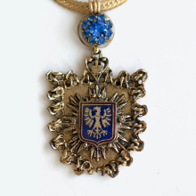 Pendant Necklace with Zircon Gold Necklace