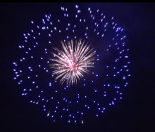 Festival Celebration Pyrotechnic Display Shells Blue Peony